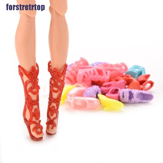 Set 12 đôi giày nhiều màu cho búp bê barbie