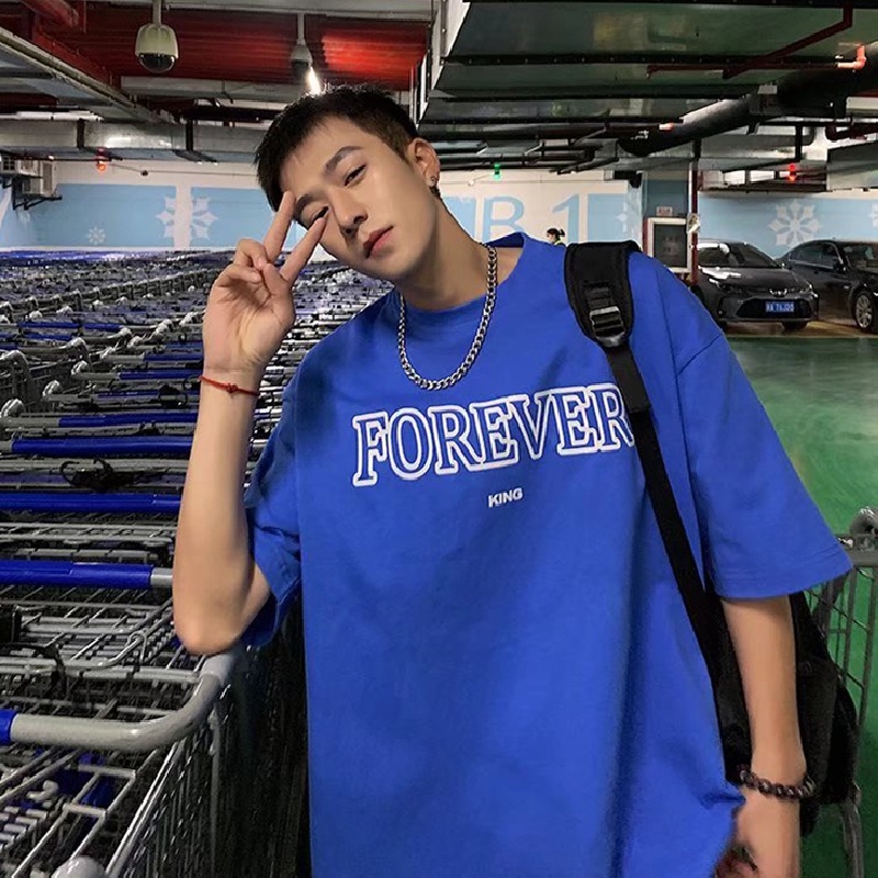 Áo Thun Tay Ngắn Dáng Rộng In Chữ Phong Cách Hip Hop Thời Trang Mùa Hè Cho Nam Và Nữ