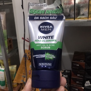 Sữa rữa mặt sạch nhờn men white acne oil control 100g