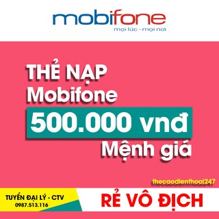 Thẻ cào mobi 500k - có mymobi hoặc otp