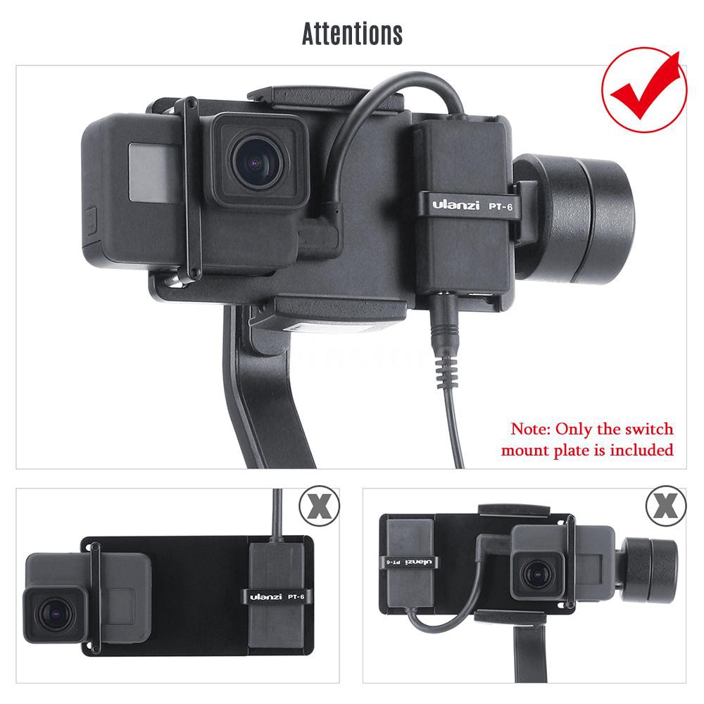 Giá đỡ phụ kiện Ulanzi PT-6 cho GoPro Hero 7 6 5DJI Moza Mini S Zhiyun Smooth 4