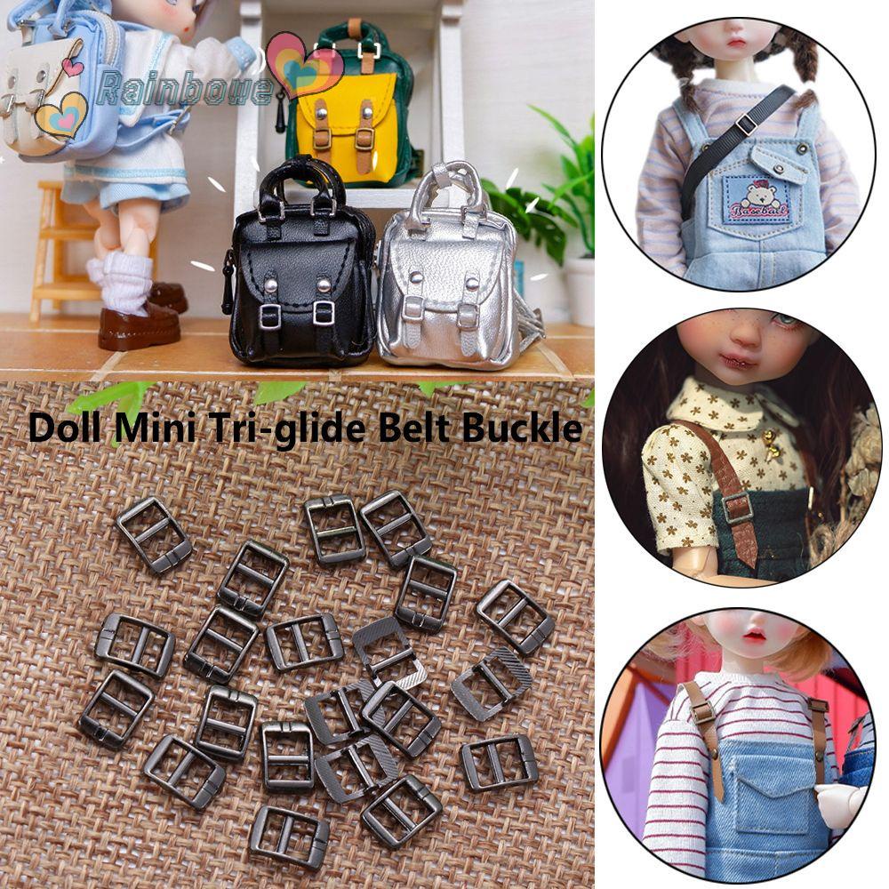 Set 20 khóa thắt lưng/ túi xách búp bê 4mm thiết kế siêu nhỏ nhiều màu tùy chọn