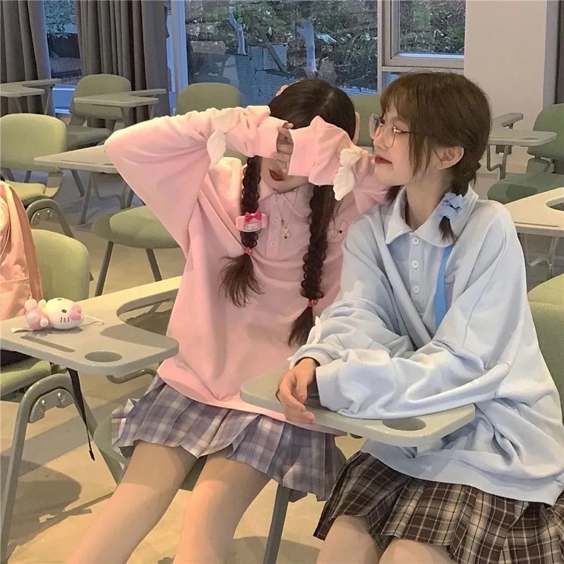 Áo phông polo dài tay gắn cánh dễ thương | BigBuy360 - bigbuy360.vn