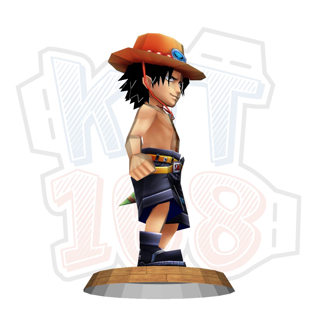 Mô hình giấy Anime Chibi Portgas D. Ace ver 2 - One Piece