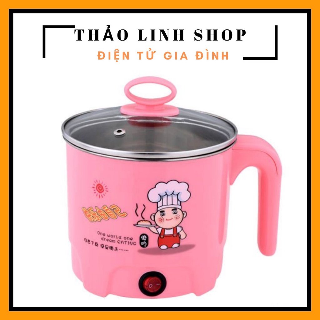 Nồi điện đa năng 16/18cm nấu thức ăn mì/bún/cháo/lẩu...tiện lợi có thể đem du lịch