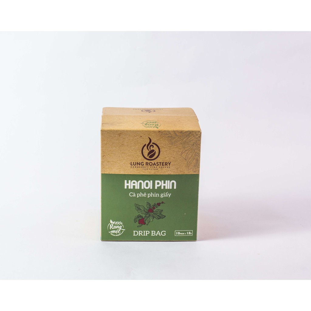 Cà Phê Phin Giấy (Hanoi Phin) Lung Roastery, Hộp 10 gói