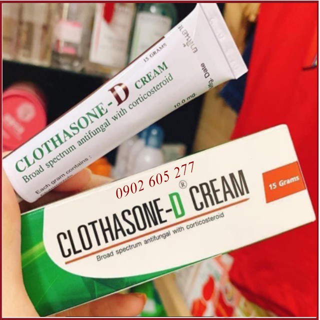 [hàng chính hãng]Tuýp Bôi Nấm Móng CLOTHASONE-D 15gr Thái Lan | BigBuy360 - bigbuy360.vn