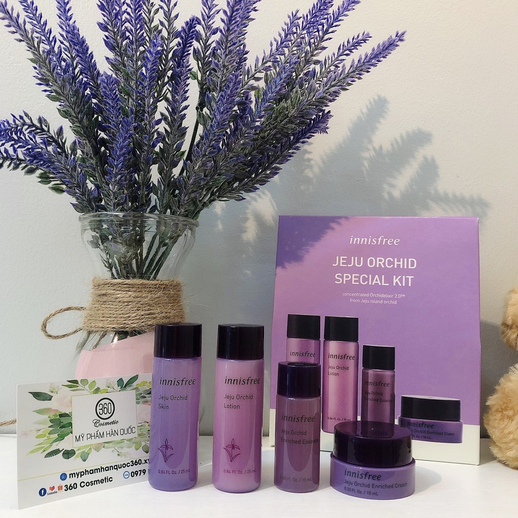 [Mini size] Bộ Dưỡng Trẻ Hóa Da Hoa Lan Tím Innisfree Jeju Orchid Special Kit