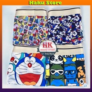 Quần lót nam hoạt hình thun lạnh thoáng mát chất co dãn , Quần quần sịp nam doraemon in hình Cute đáng yêu