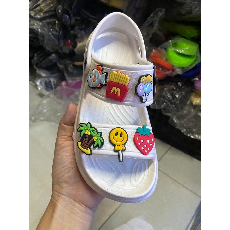 GIÀY SANDAL ĐẾ CAO 5CM SIÊU NHẸ 2 DÂY NỮ NHIỀU MÀU ĐẸP SIZE 36-40 KÈM STICKER ĐẸP