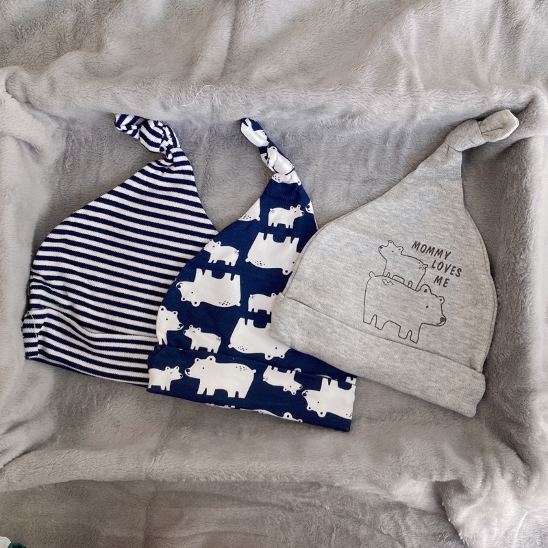 Sét 3 Mũ Momcare Đủ Màu Cho Bé Chất Liệu Cotton Co Giãn