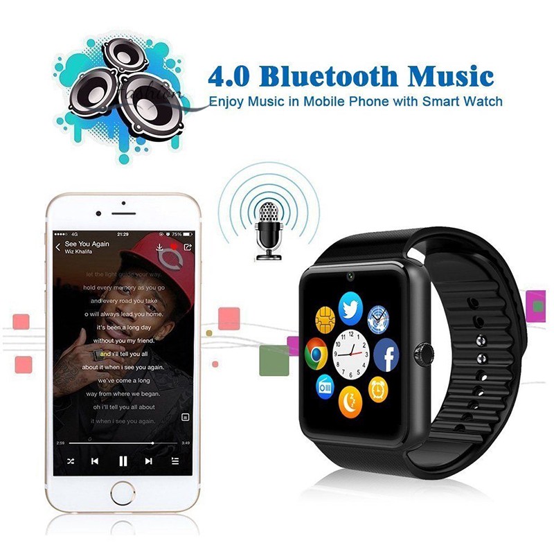 Đồng Hồ Thông Minh Đa Chức Năng Kết Nối Bluetooth Kiểu Dáng Thể Thao