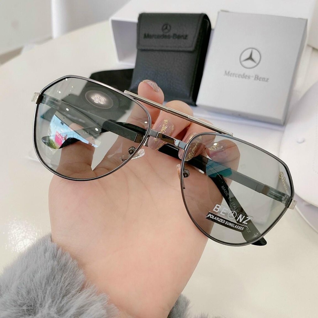 Kính râm Mercedes benz - Kính mát nam cao cấp, tròng Poloroid đổi màu và gấp gọn, đi ngày đi đêm | BigBuy360 - bigbuy360.vn