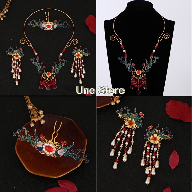 Bộ phụ kiện 4 món cổ trang set A