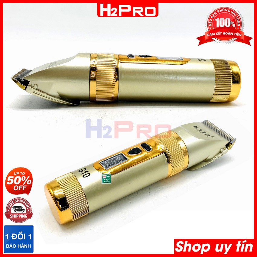 Tông đơ cắt tóc chuyên nghiệp pin sạc KATO G10 H2Pro Nhật Bản cao cấp, tông đơ cắt tóc cho bé (tặng 4 cữ, dock sạc-pin)