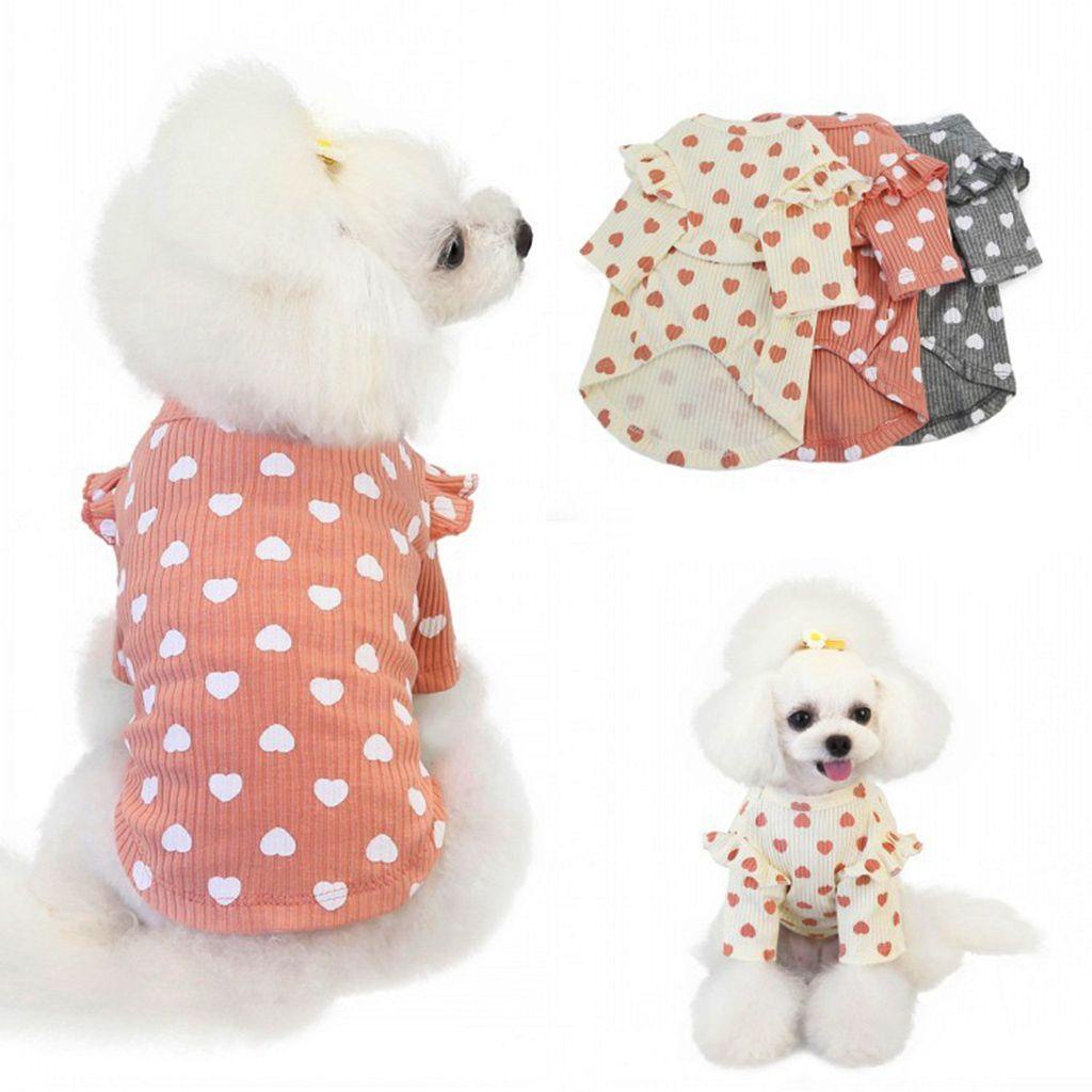 JARRED Trang Phục Mùa Xuân Bằng Vải Cotton Mềm Mại Cho Thú Cưng 1 Tuổi