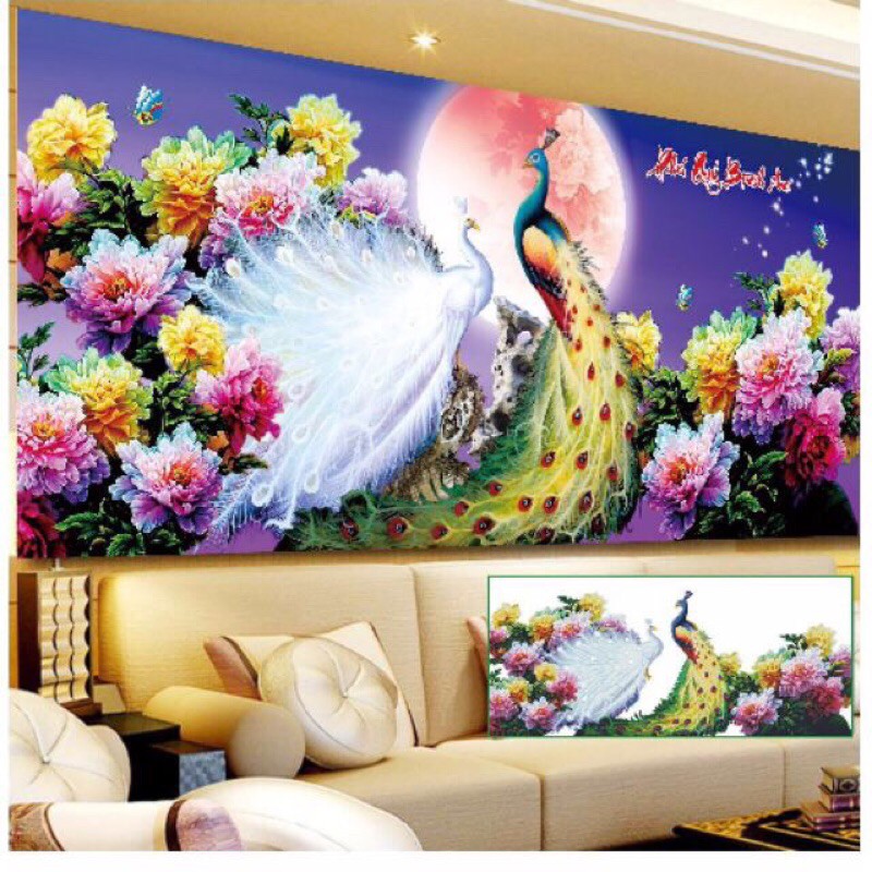 Tranh đính đá Phú Quý Bình An Y8079  chưa đính