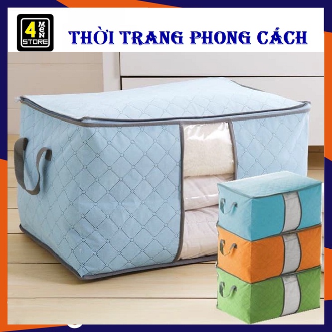 Túi Vải Đựng Quần Áo Chăn Màn Mền SIZE 60cm Loại 1 Siêu Bền, Đựng Đồ Cỡ Lớn Dáng Ngang Đa Năng / Mã C217_Túi Chăn Màn
