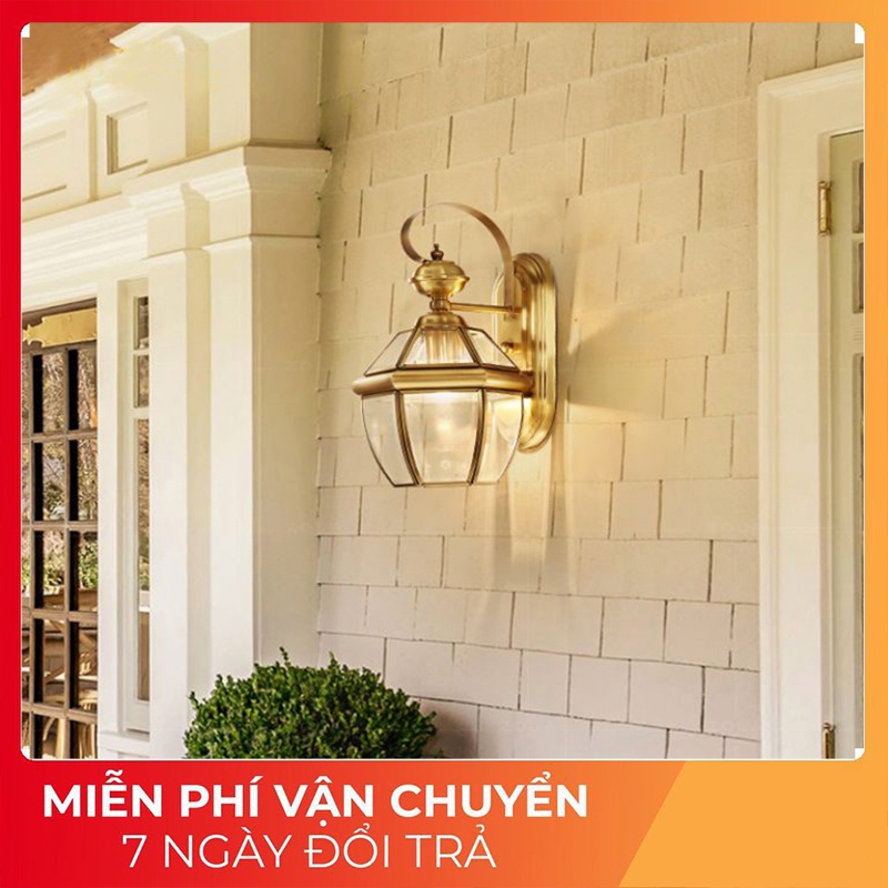Đèn treo tường,đèn Đồng gắn tường cột Nguyên Chất Tặng kèm bóng led Bảo hành 12 tháng Lỗi 1 đổi 1