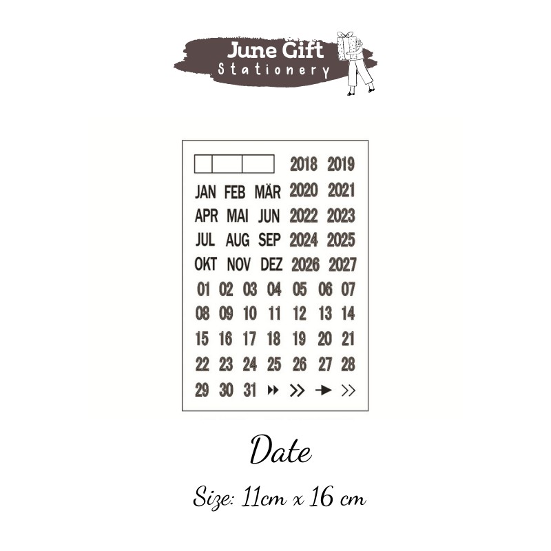 Con Dấu Clear Stamp Trong Suốt Bảng Chữ Cái