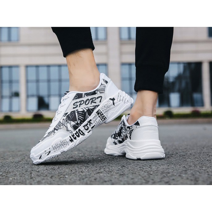 𝔹𝕆𝕊𝕊 𝕊ℍ𝕆𝔼𝕊 ⚜️ Giày Thể Thao SNEAKER NAM ⚜️35 [ HỌA TIẾT ] Hot FASHION FULL BOX