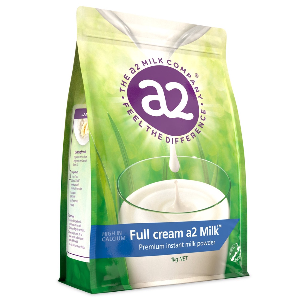 Sữa bột nguyên kem A2 MILK Powder Full Cream 1kg, hàng nhập nội địa trực tiếp từ Úc
