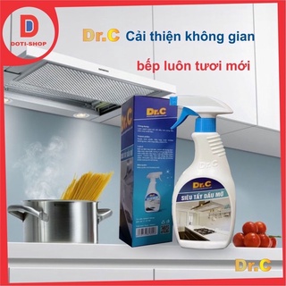 Dung dịch tẩy rửa dầu mỡ Dr.c đang xịt chai 500ml