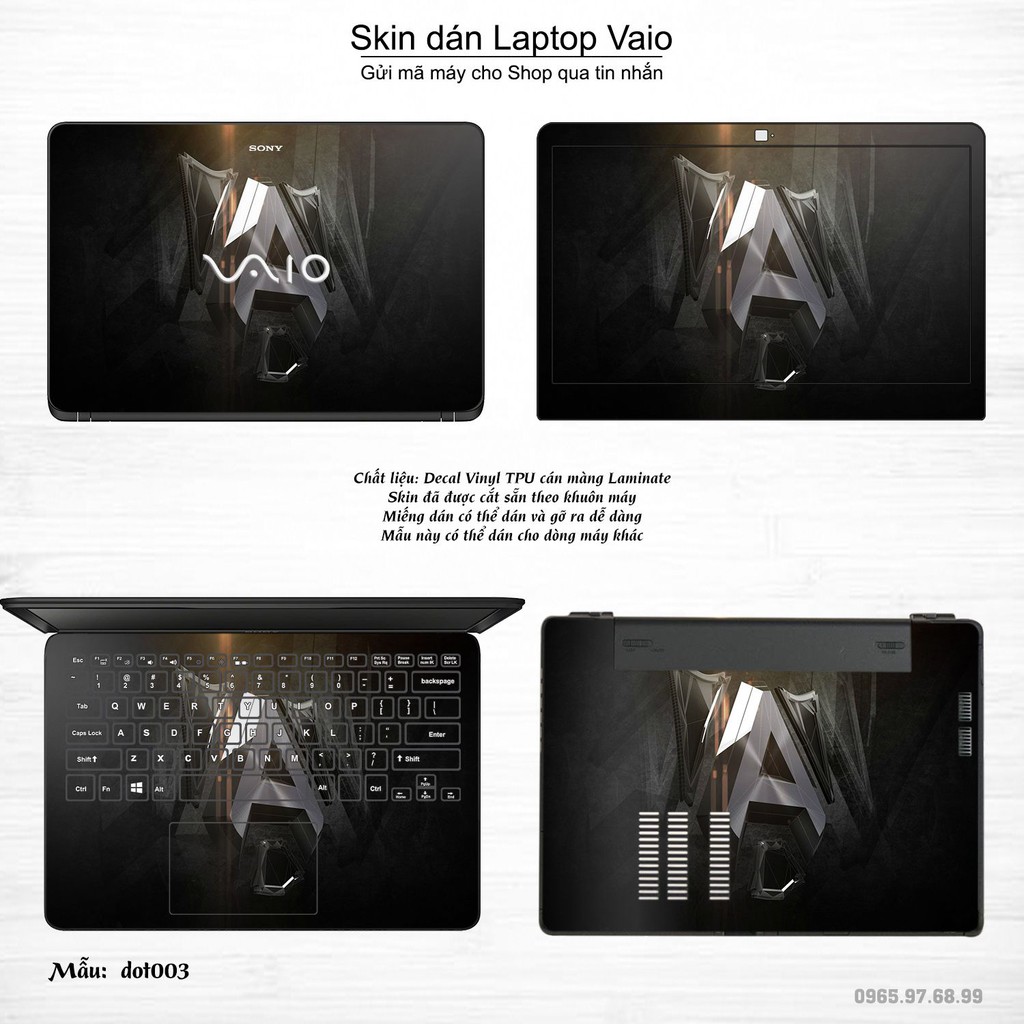 Skin dán Laptop Sony Vaio in hình Dota 2 (inbox mã máy cho Shop)