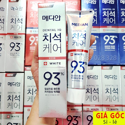 [ Mẫu Mới] Kem Đánh Răng Chính Hãng Median Dental IQ 93% Hàn Quốc 120gr