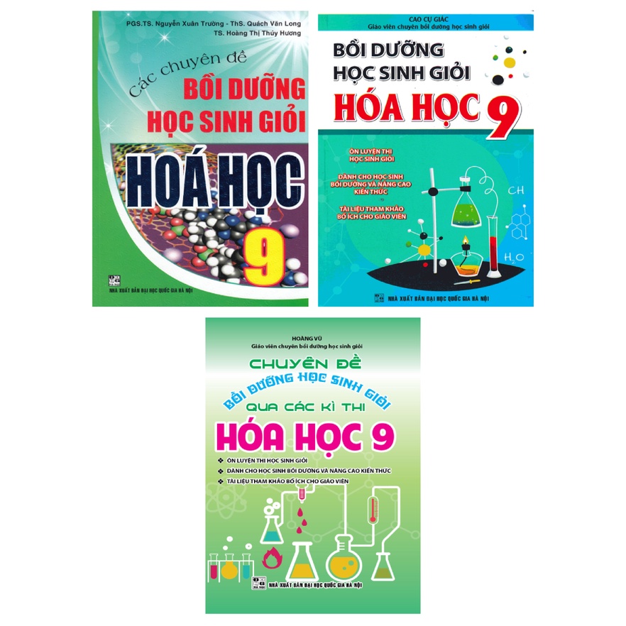 Sách - Combo Bồi Dưỡng Học Sinh Giỏi Hóa Học 9 (Bộ 3 Cuốn)