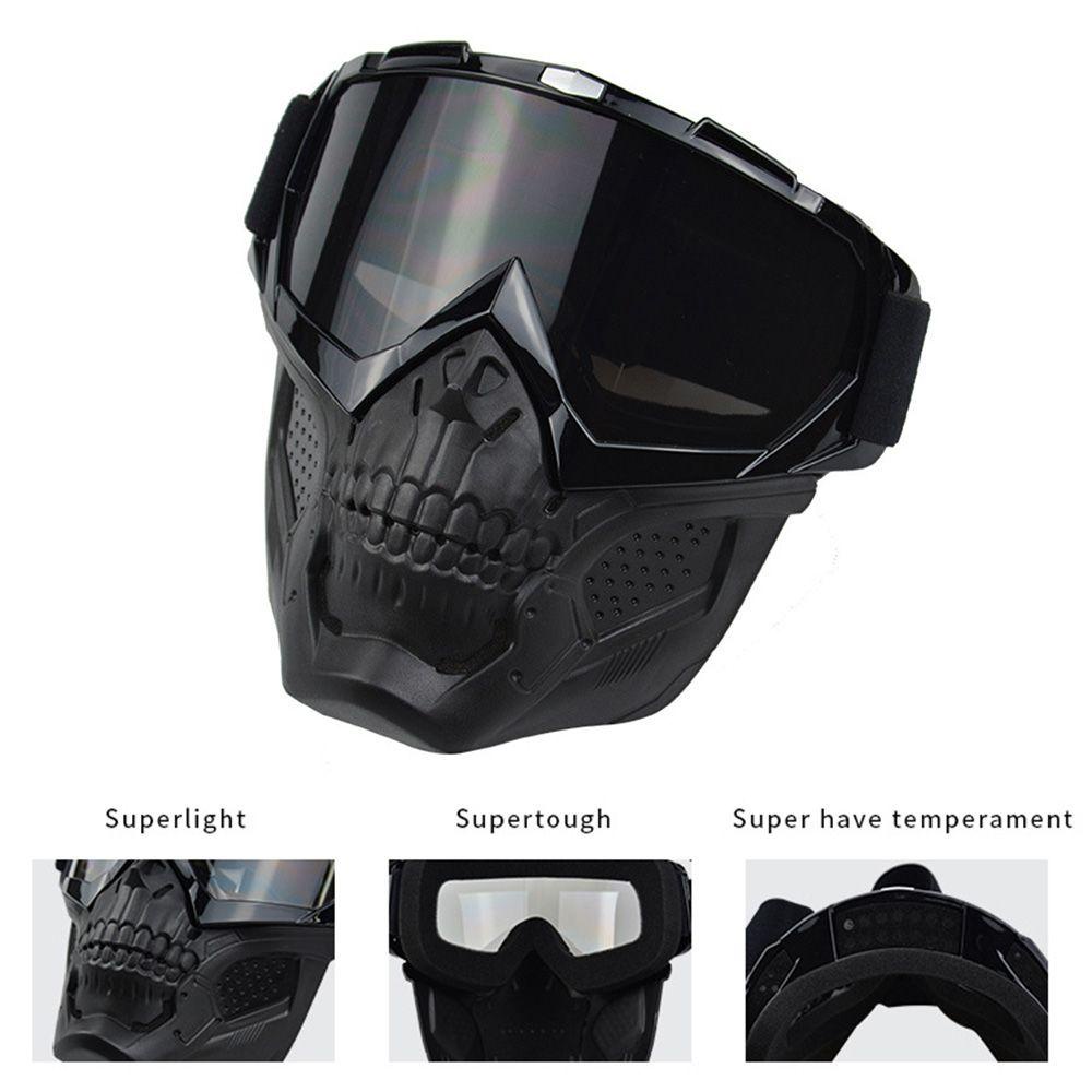 Osier1 Kính Bảo Vệ Mắt Khi Lái Xe Máy Ngoài Trời Họa Tiết Đầu Lâu Mới