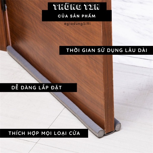 DEAL SỐC Miếng Đệm Chặn Khe Cửa Chặn Đáy Khe Cửa Ngăn Côn Trùng Chắn Gió Mùa Ngừa Bụi Bẩn Giảm Tiếng Ồn