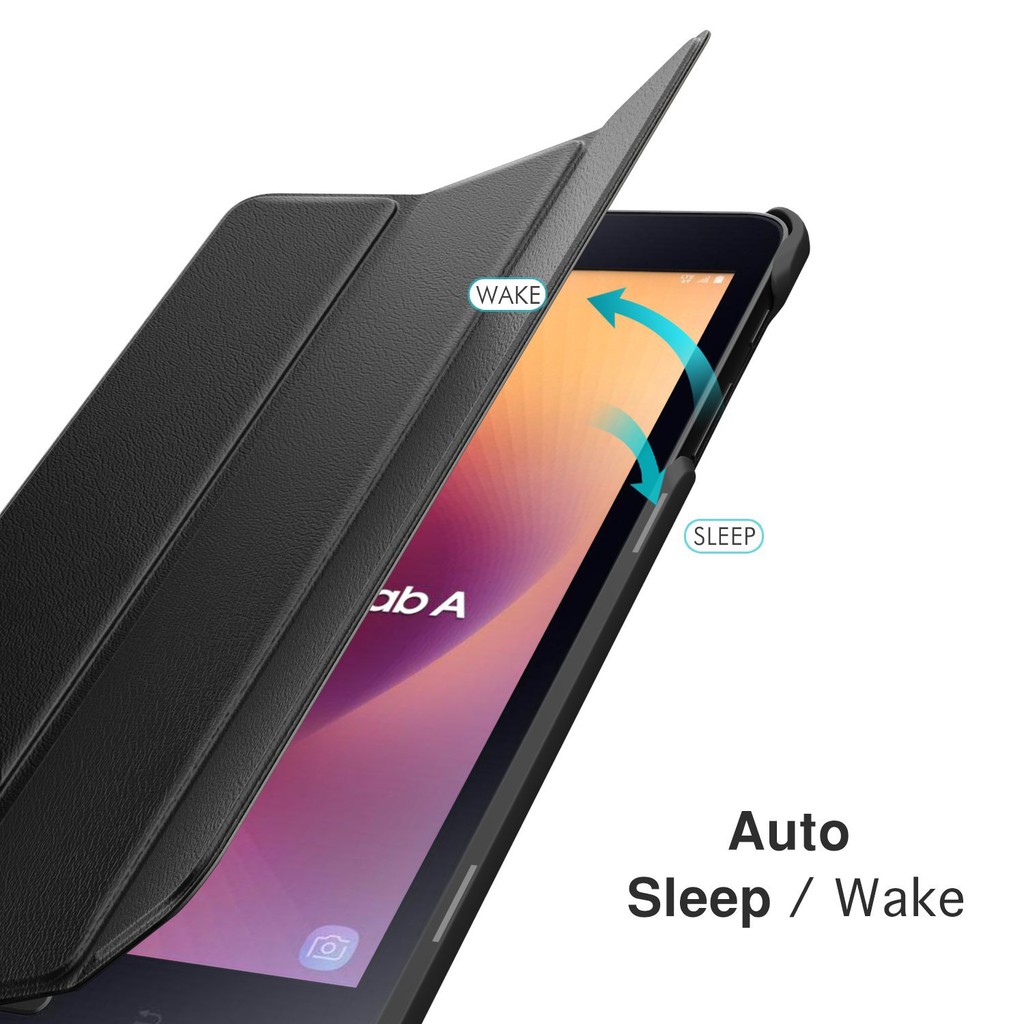 Bao da máy tính bảng thiết kế mỏng có đế lật tiện lợi dành cho Samsung Galaxy Tab A 8.0  2017