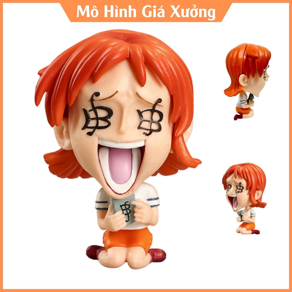 Mô hình One Piece chibi Nami cực dễ thương cao 9cm , figure one piece , mô hình giá xưởng