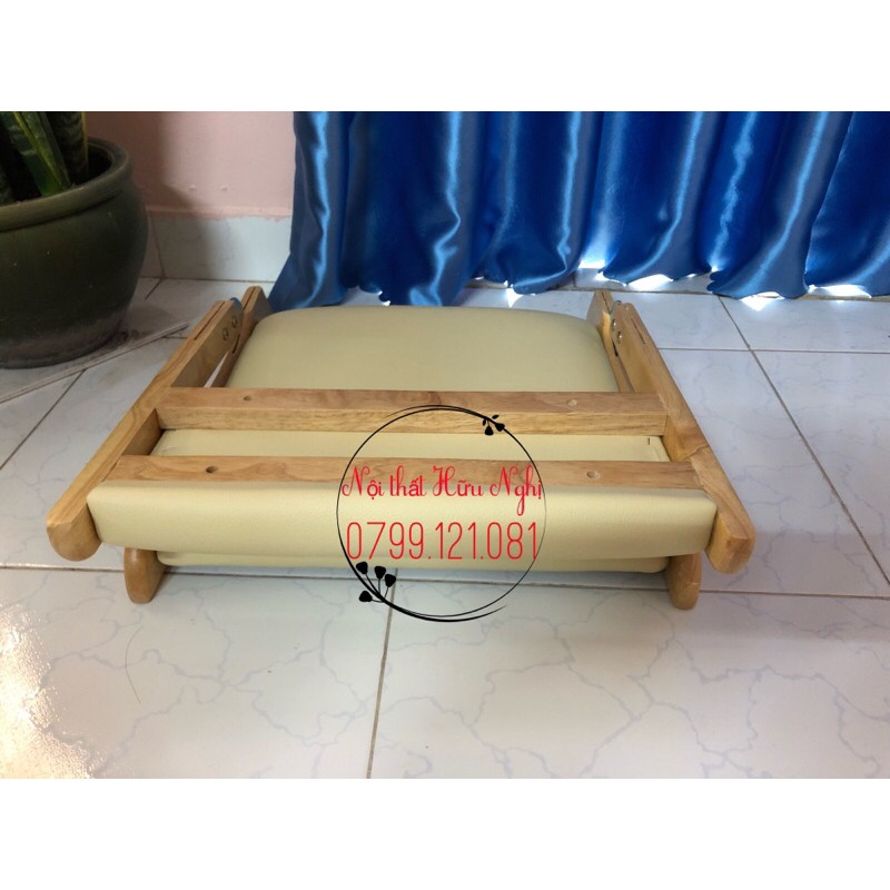 Ghế nệm ngồi bệt  khung gỗ nệm Simili chống bụi chống hâm nóng