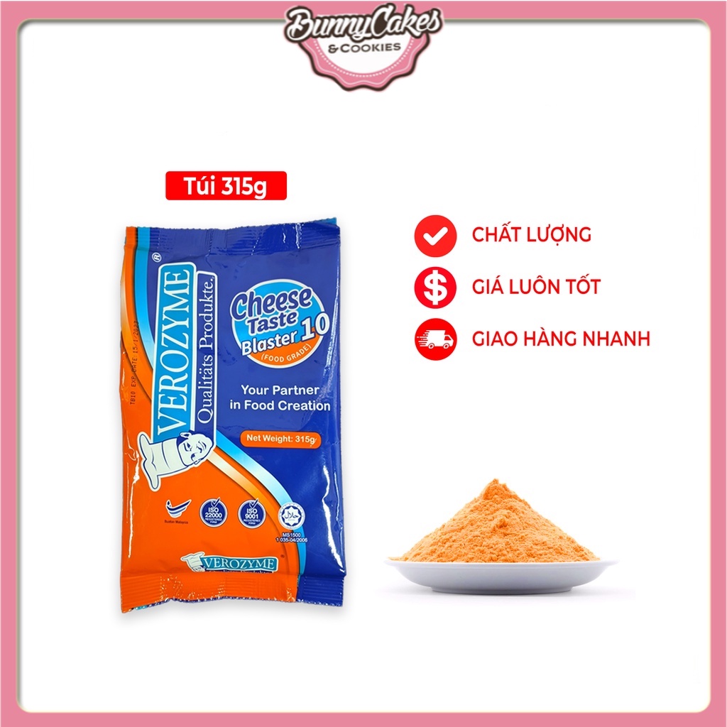 Bột Phô Mai Cam Malaysia Verozyme - Cheese Taste Blaster 315g