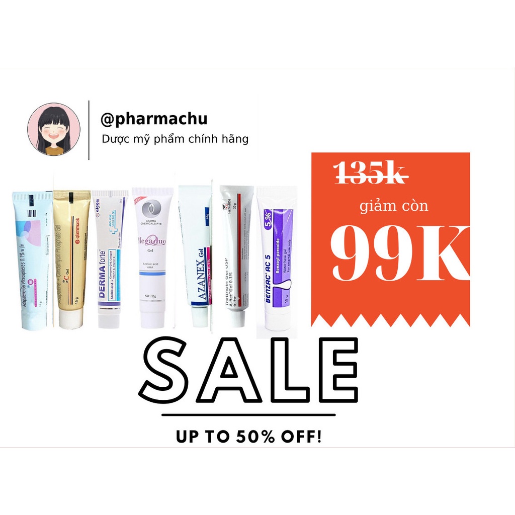 Gel giảm mụn ẩn Derma Fort và MS