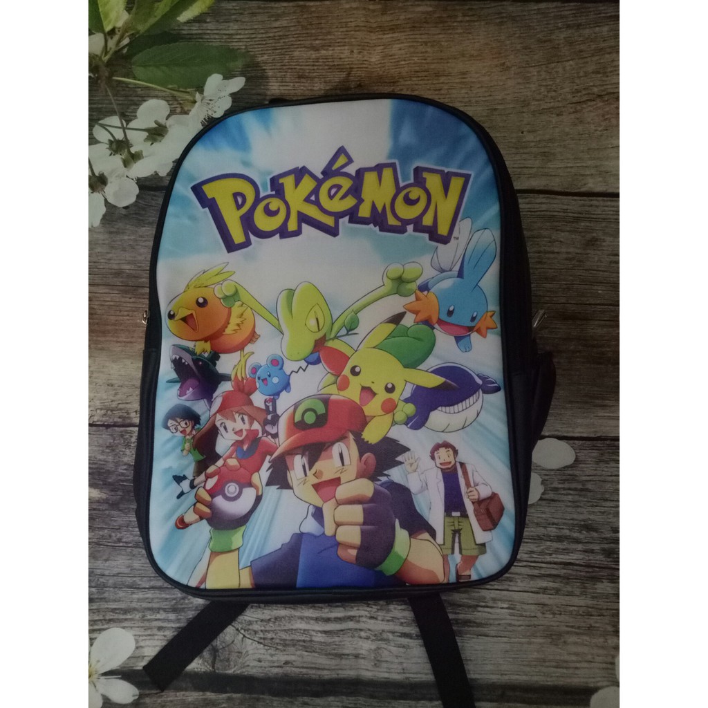 Freeship 99k TQ_Ba lô pokemon