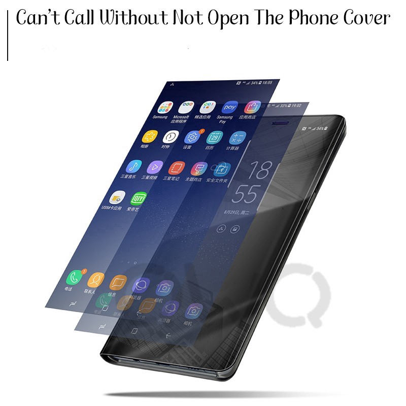 Ốp lưng tráng gương thiết kế dạng gập độc đáo cho Huawei Nova 2i