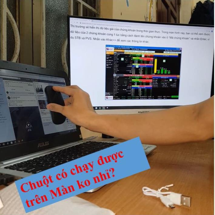 Chuột ko dây sạc điện 2 chế độ CAO CẤP Cho Pc/Laptop/tablet táo/Phone/Notebook/Tablet/Ti vi