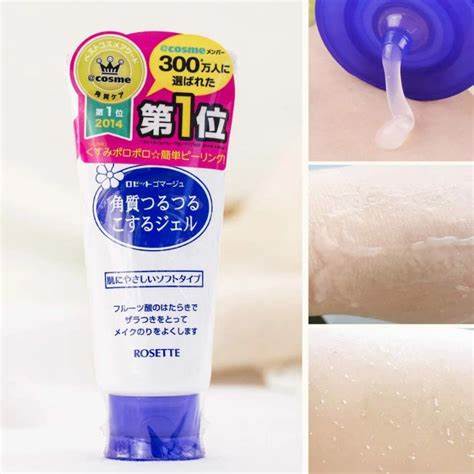 Gel Tẩy tế bào chết Rosette Peeling Gel Nhật Bản 120g màu Xanh/Đỏ