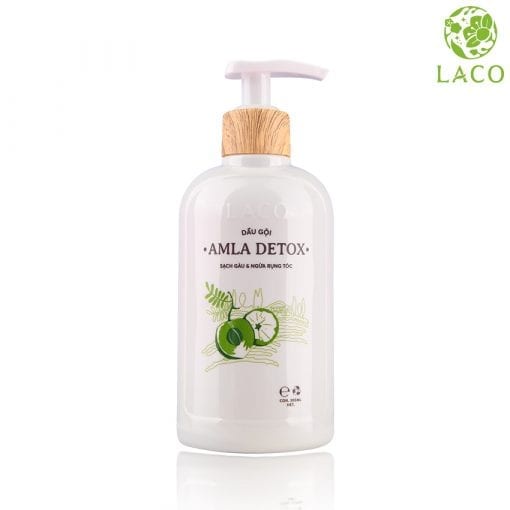 ❤Dầu gội đầu LACO Amla Detox❤Hàng chính hãng tác dụng sạch gàu & ngừa rụng tóc❤