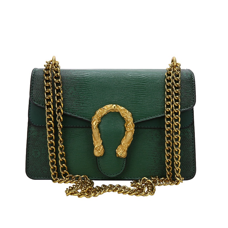 Túi Đeo Vai Phối Dây Xích Phong Cách Cổ Điển Thời Trang Cho Nữ