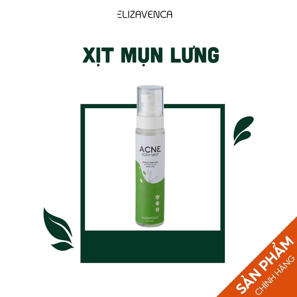 CHAI XỊT LÀM SẠCH MỤN LƯNG VÀ TOÀN THÂN ELIZAVENCA ACNE BODY MIST