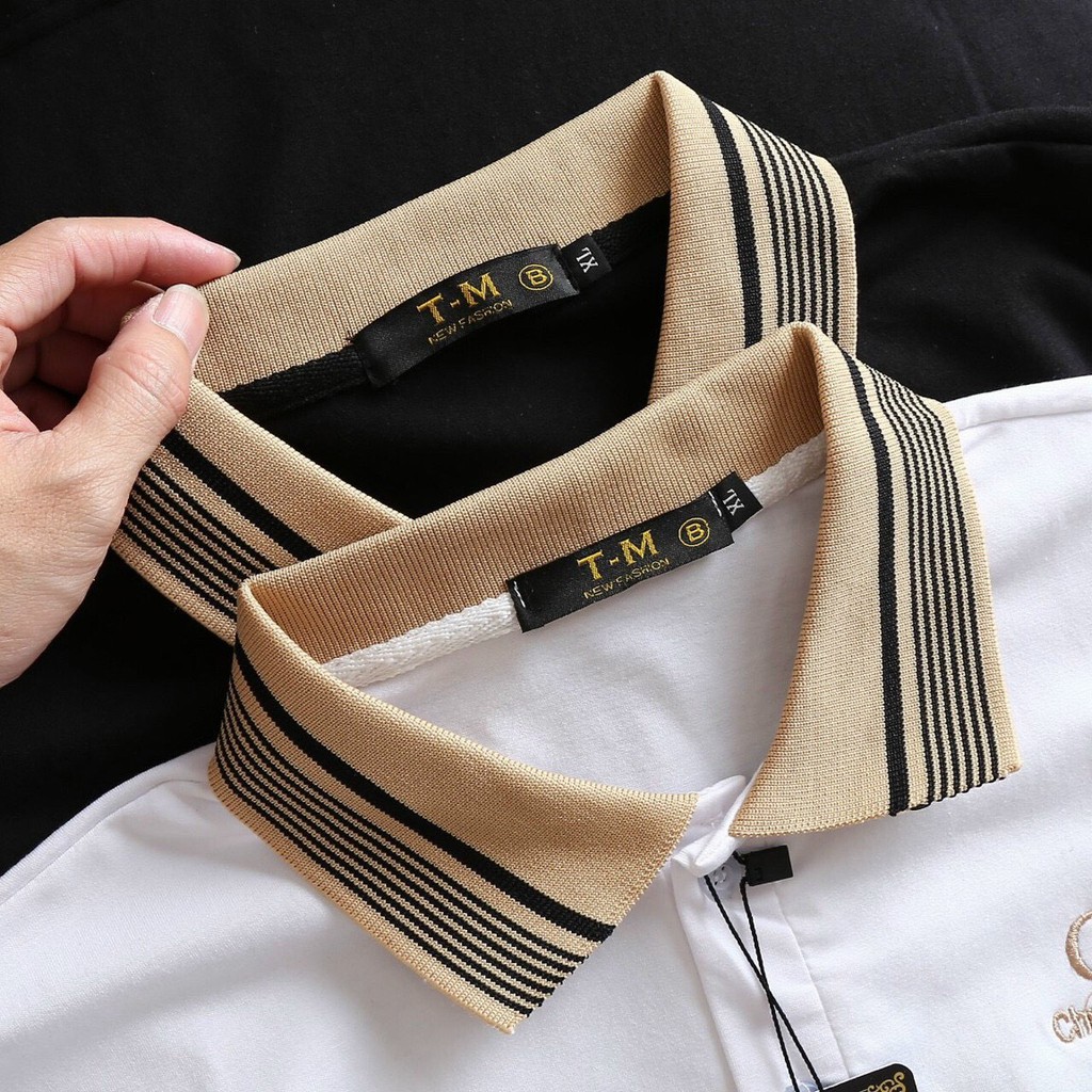 Áo thun nam POLO tay ngắn cổ bẻ họa tiết chữ cao cấp - Chất liệu thun xịn co giãn (hàng chuẩn shop)Lady-Hn Store88 HGF06