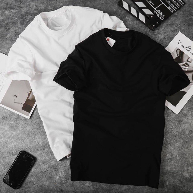 ❤️ Áo Thun Trơn 🤣 Nhiều Màu Ngắn Tay ❤️ Áo unisex, áo thun nam nữ đen trắng from rộng, vải cotton xịn [SIÊU RẺ]