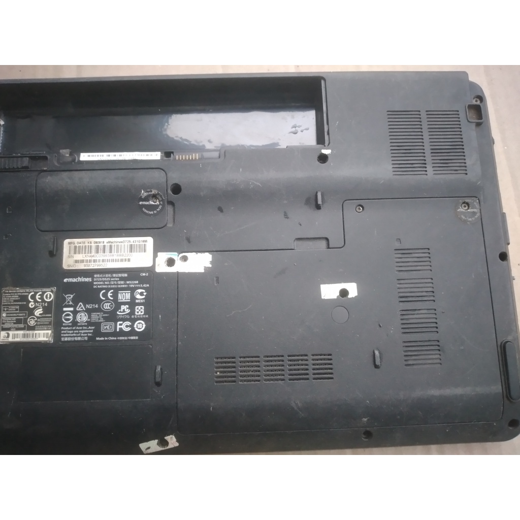 Main laptop ACER D525 D725,quạt tản nhiệt nút nguồn cáp màn hình wecam wifi loa jack nguồn bản lề bo