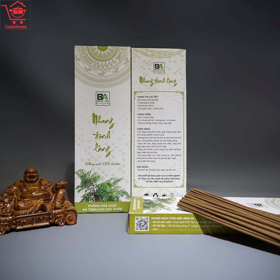 COMBO 3 HỘP - Nhang sạch thảo mộc Bình An hộp 200 nén