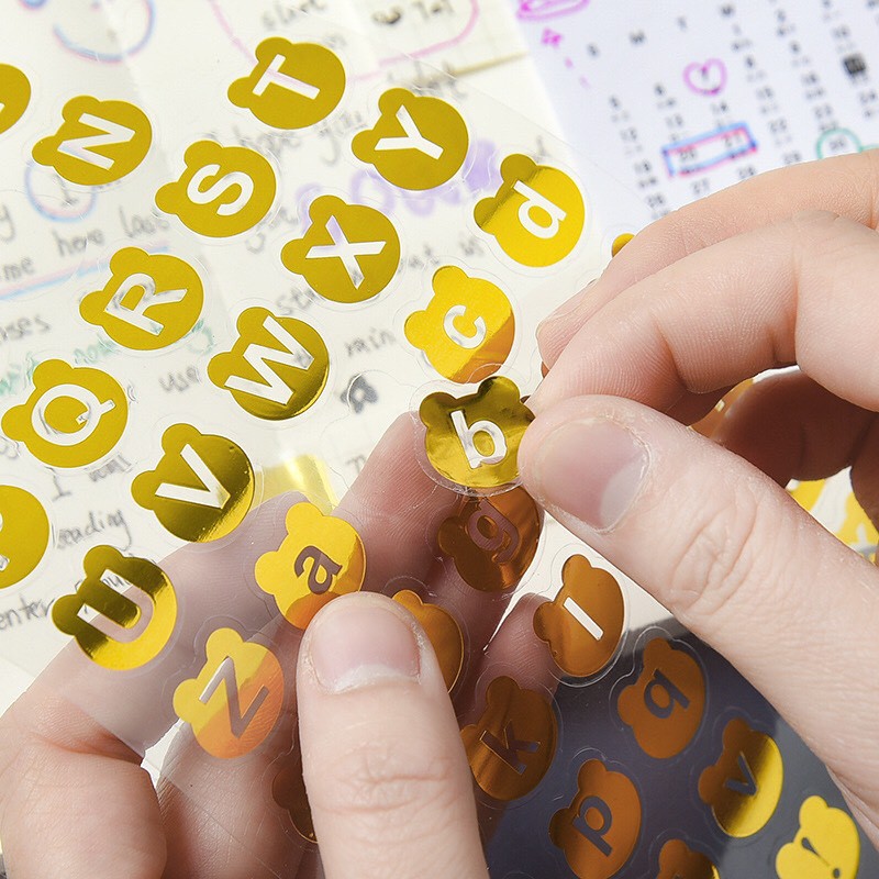 Sticker nhũ ngày tháng năm