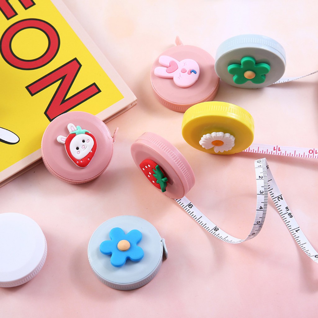 Thước dây đo kích thước/may đo quần áo cuộn tròn tự động thông minh MeiDu siêu cute  đồ dùng tiện ích